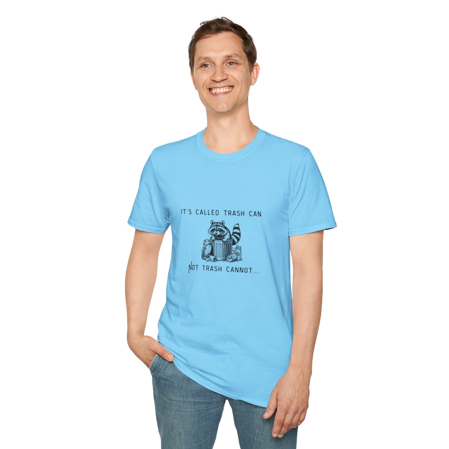Funny Raccoon Trash Can Unisex T-Shirt