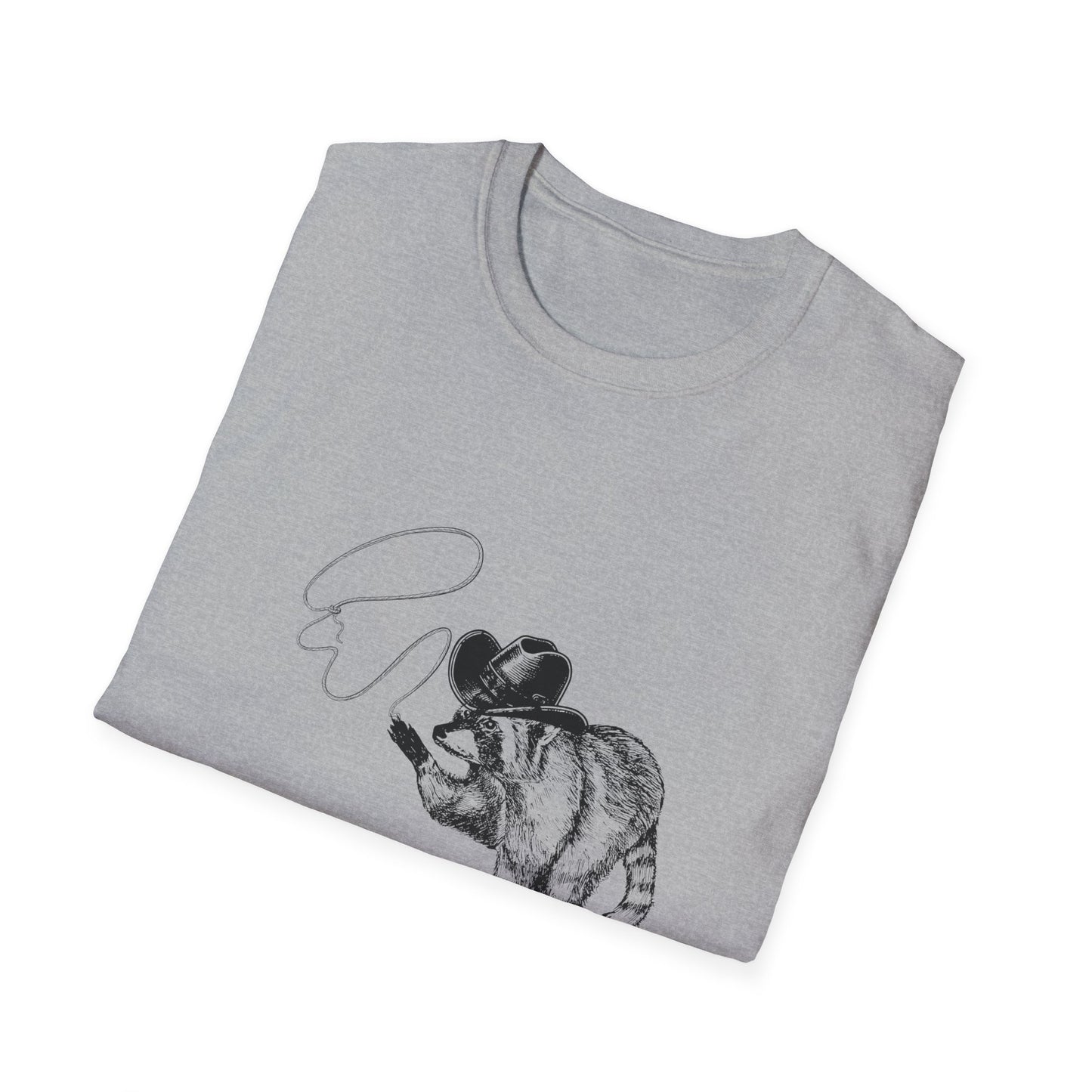 Funny Raccoon Unisex Softstyle T-Shirt - "I Got 99 Problems and I Caused Them All"