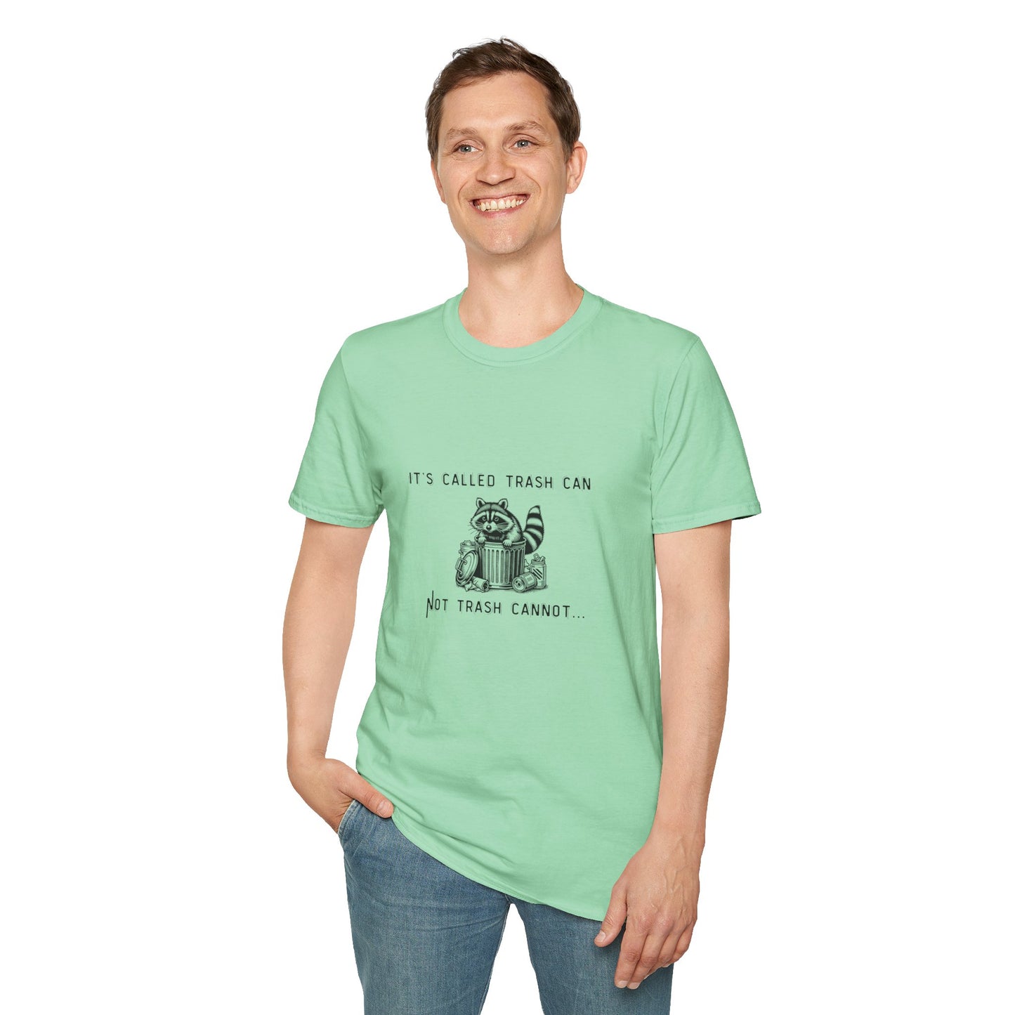 Funny Raccoon Trash Can Unisex T-Shirt