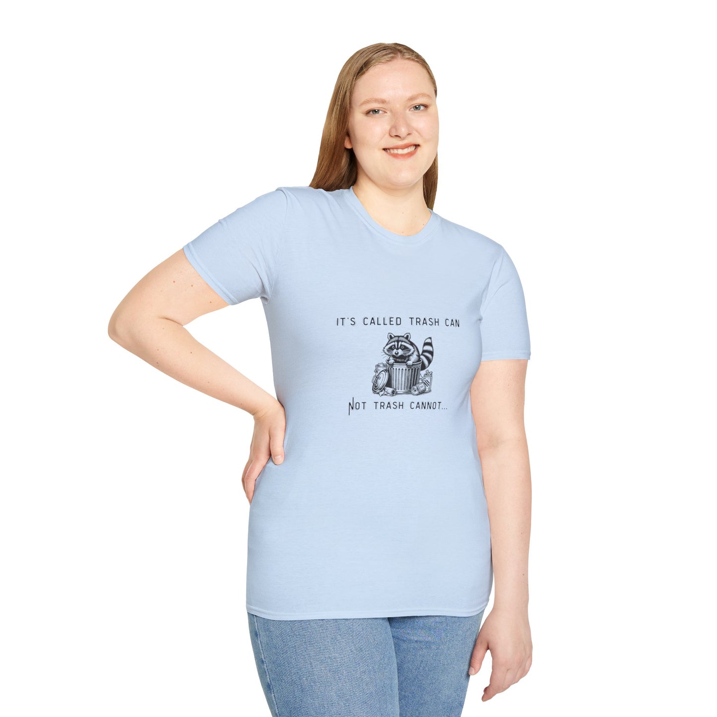 Funny Raccoon Trash Can Unisex T-Shirt