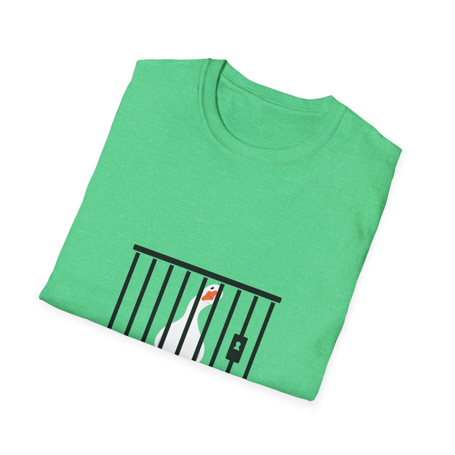 Funny Unisex Softstyle T-Shirt - 'Got Too Silly' Goose Design