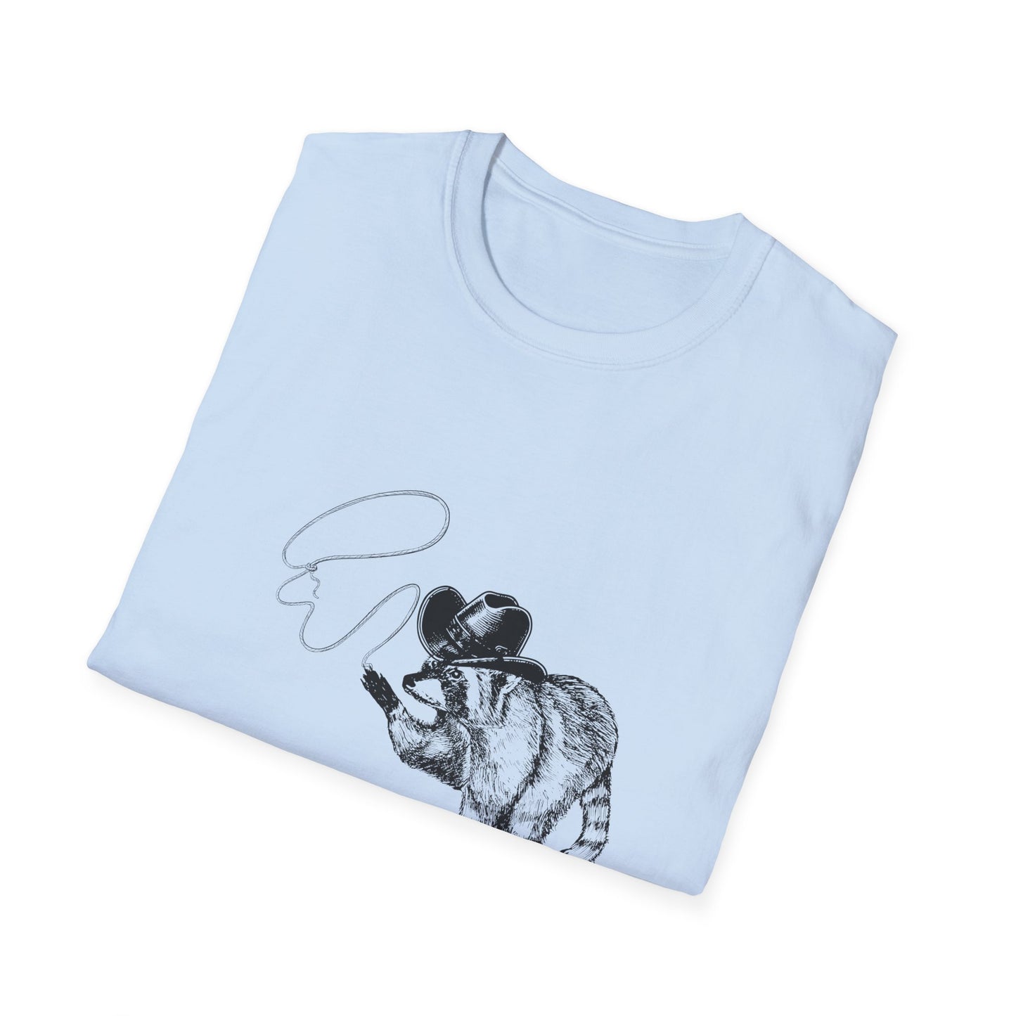 Funny Raccoon Unisex Softstyle T-Shirt - "I Got 99 Problems and I Caused Them All"