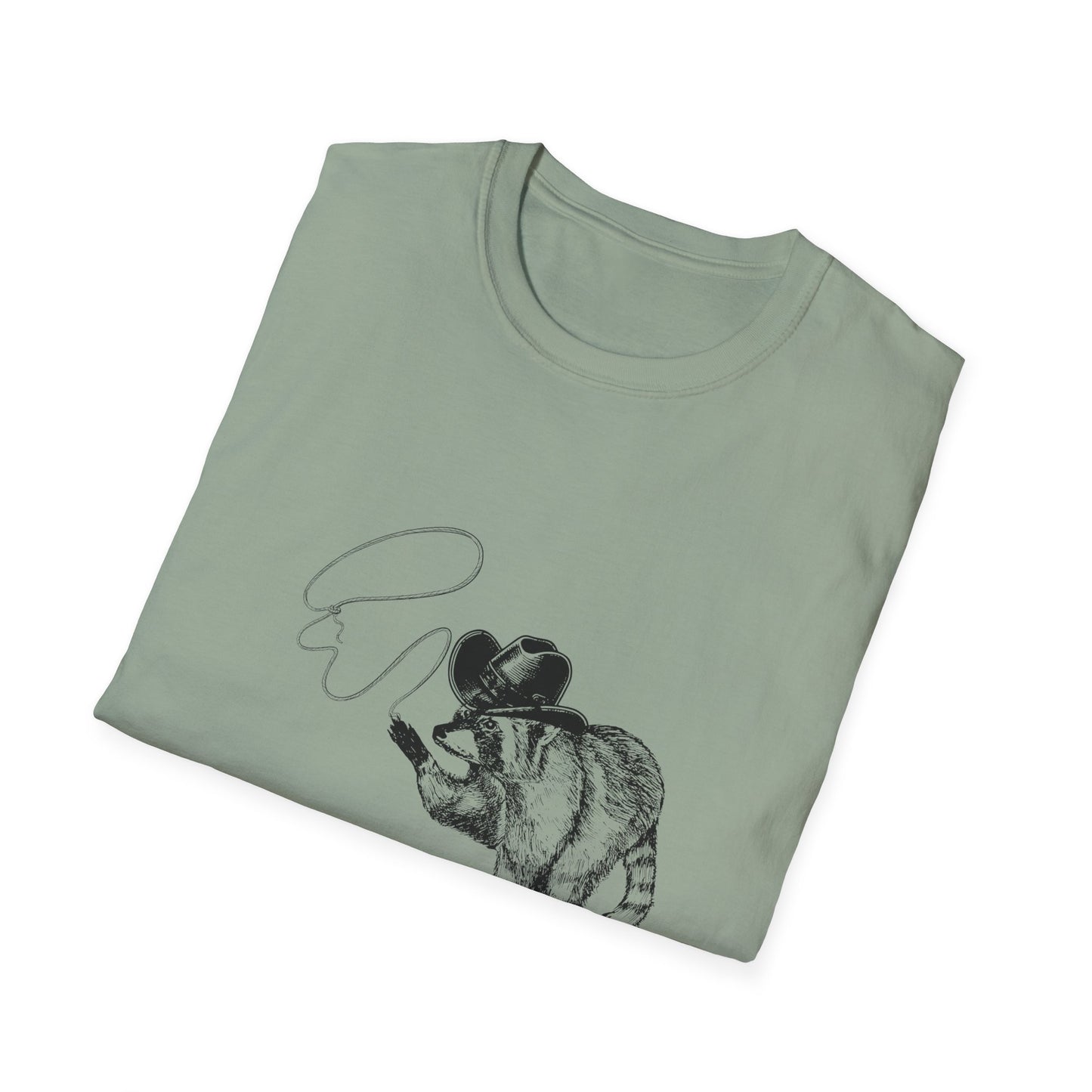 Funny Raccoon Unisex Softstyle T-Shirt - "I Got 99 Problems and I Caused Them All"