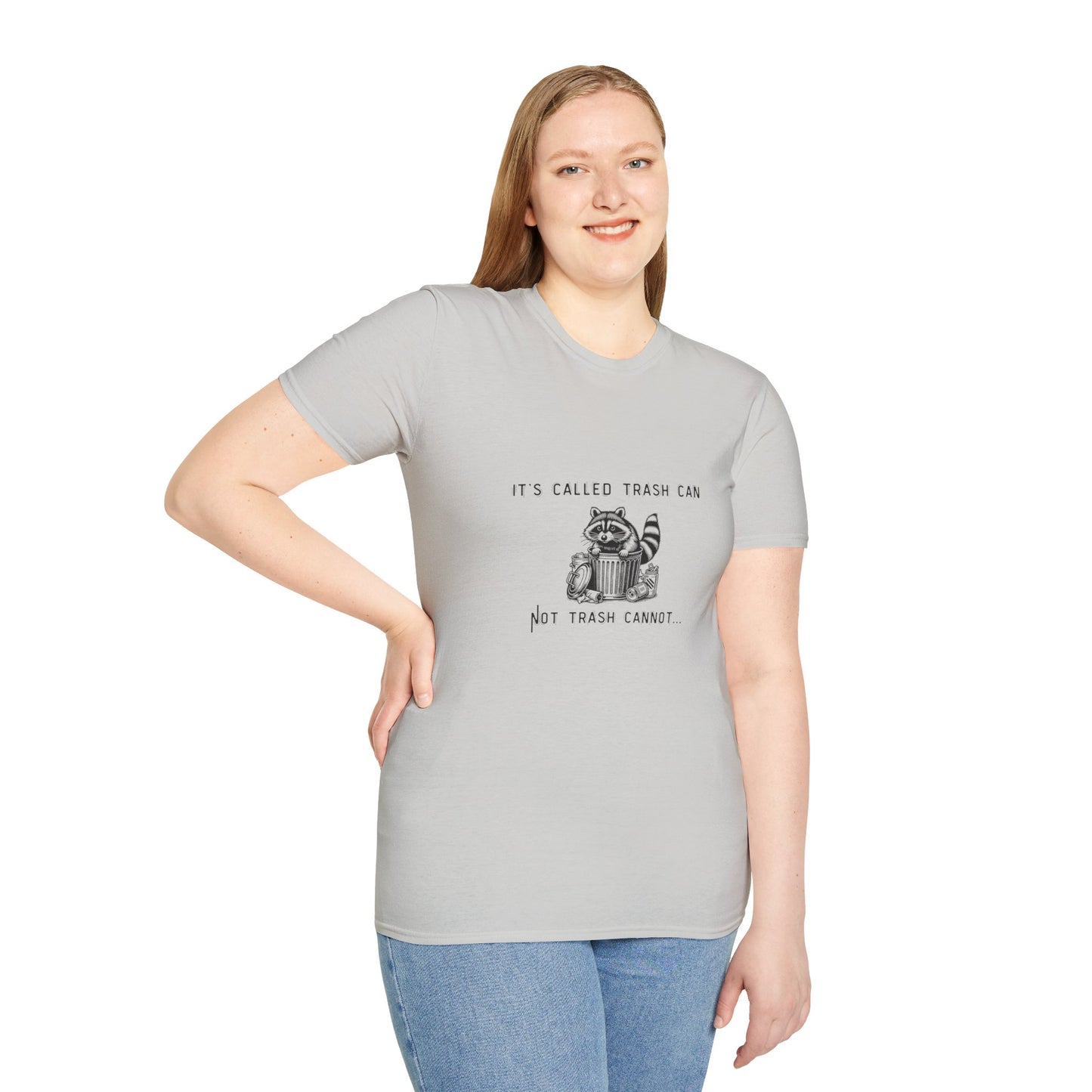 Funny Raccoon Trash Can Unisex T-Shirt