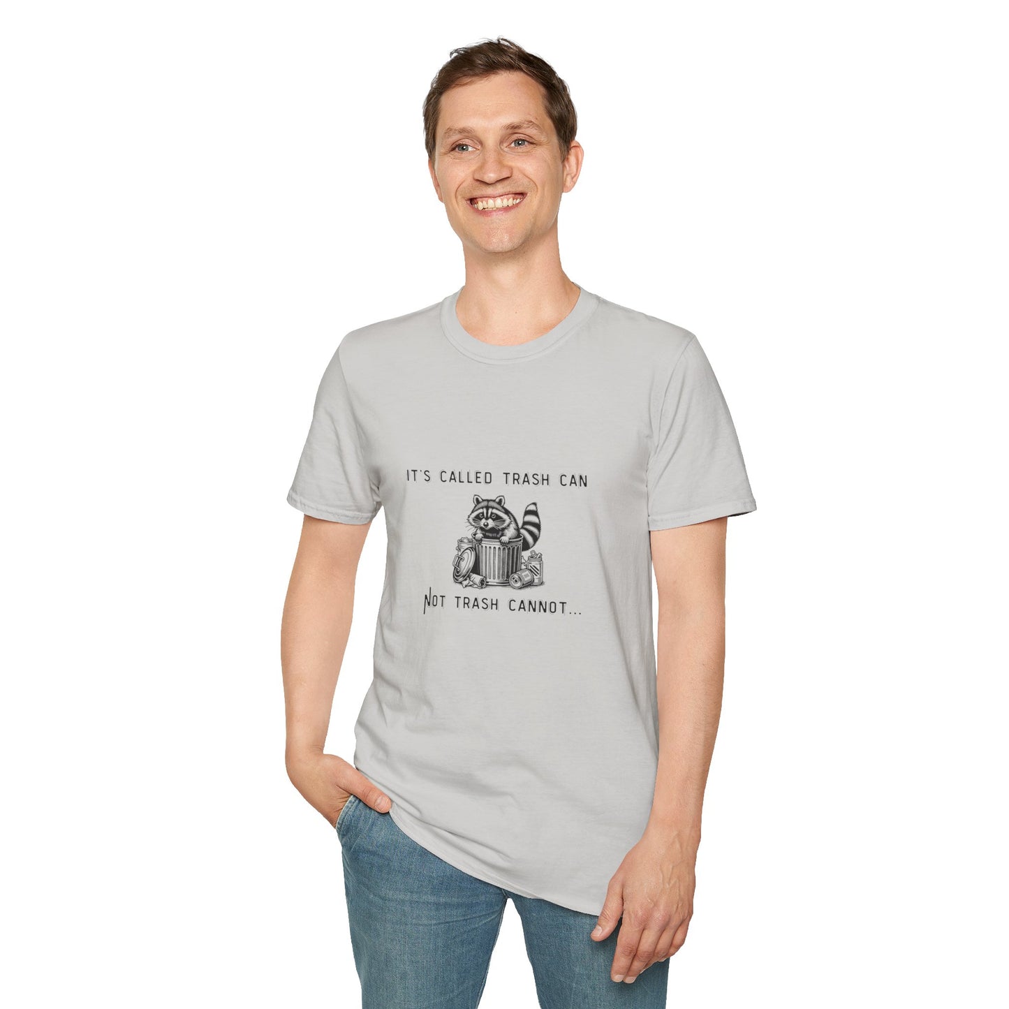 Funny Raccoon Trash Can Unisex T-Shirt