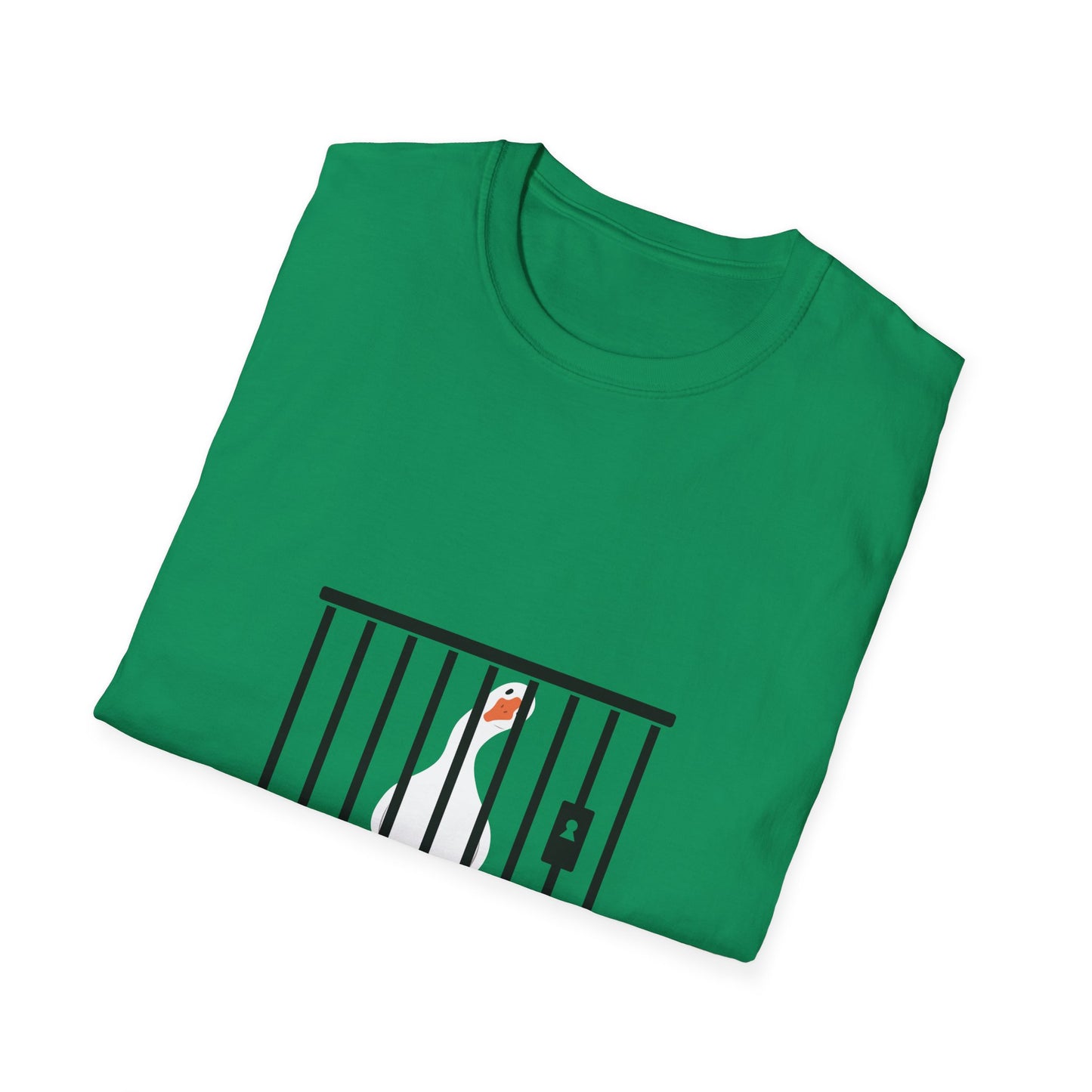 Funny Unisex Softstyle T-Shirt - 'Got Too Silly' Goose Design