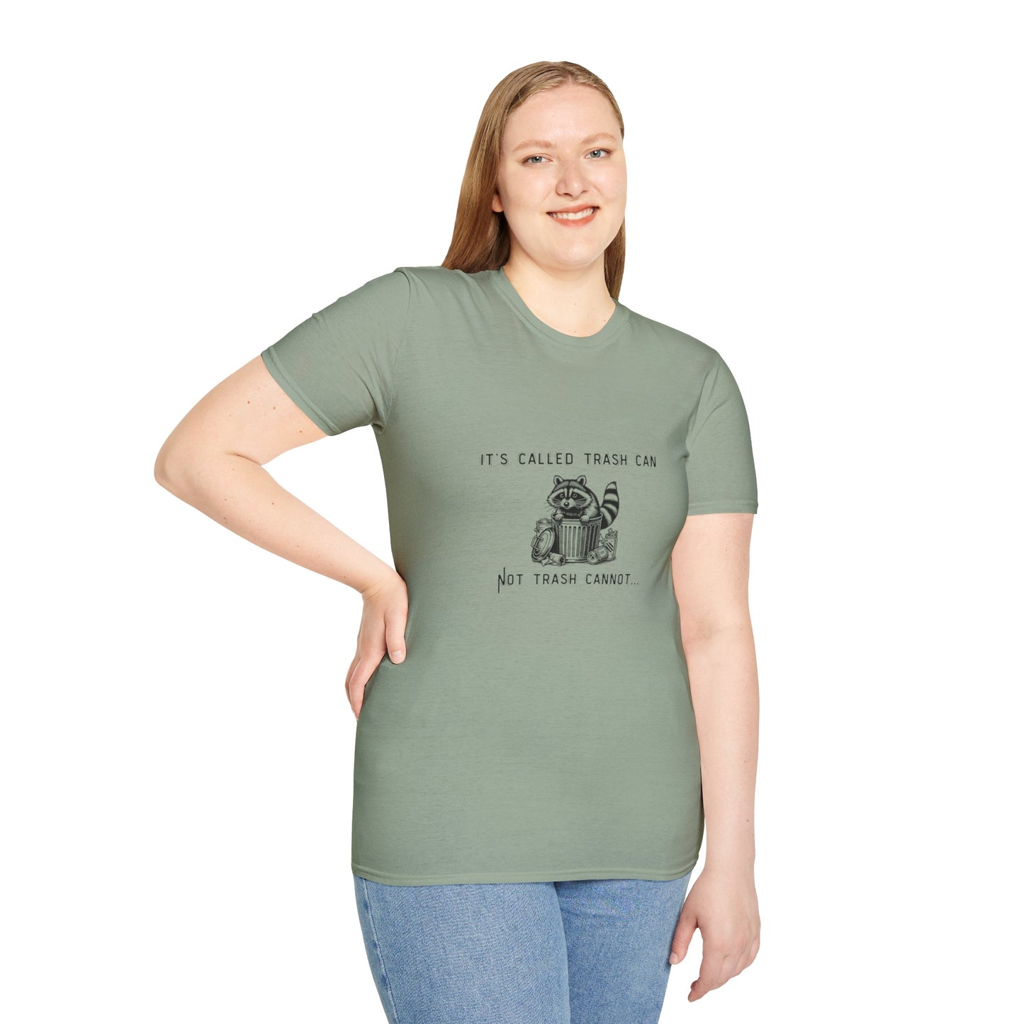 Funny Raccoon Trash Can Unisex T-Shirt