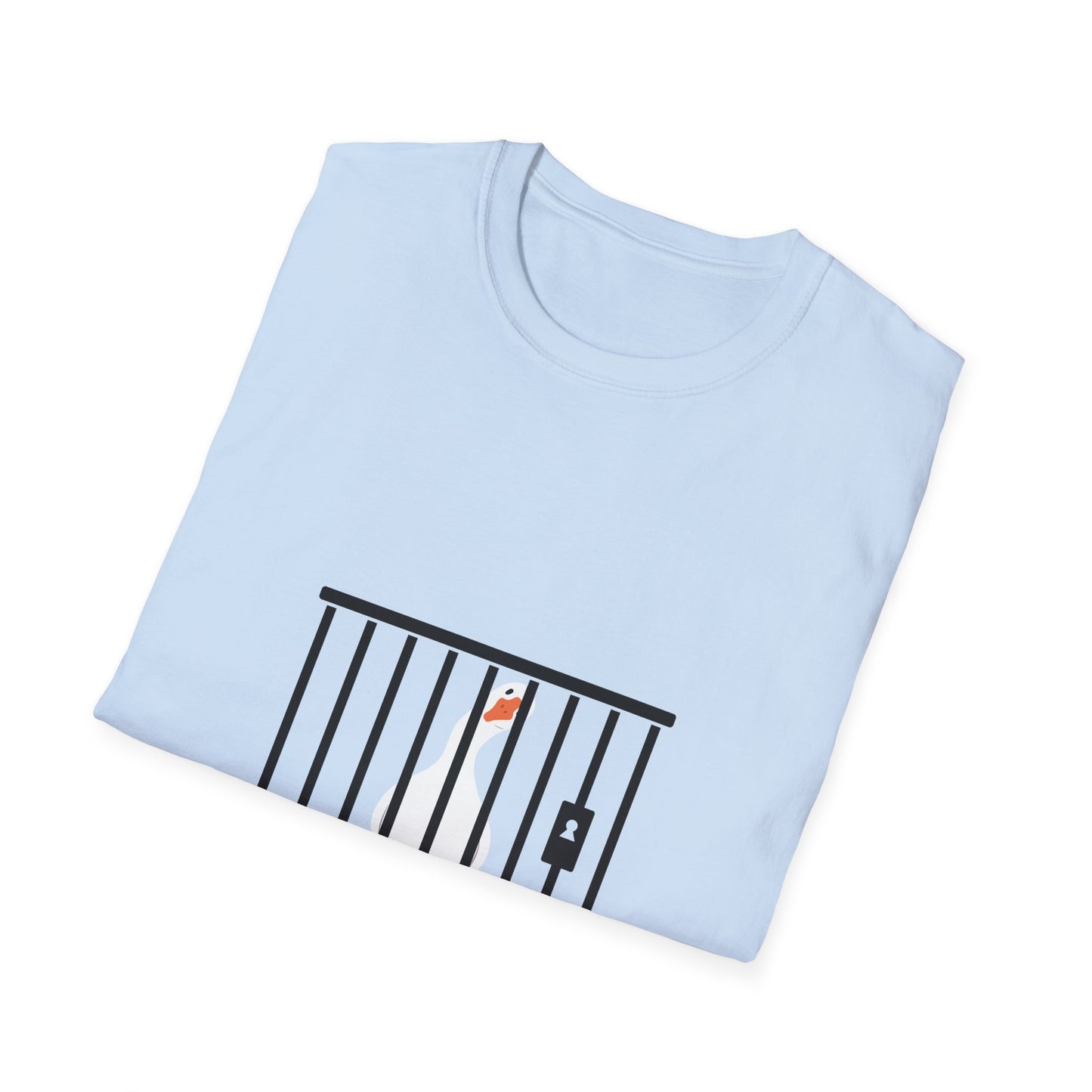 Funny Unisex Softstyle T-Shirt - 'Got Too Silly' Goose Design
