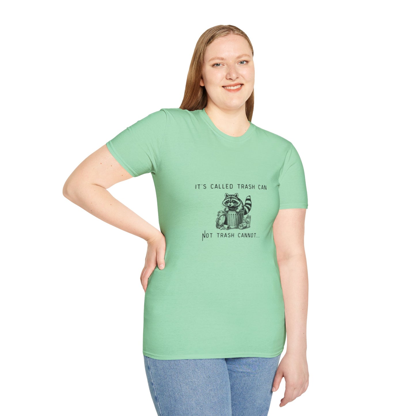 Funny Raccoon Trash Can Unisex T-Shirt