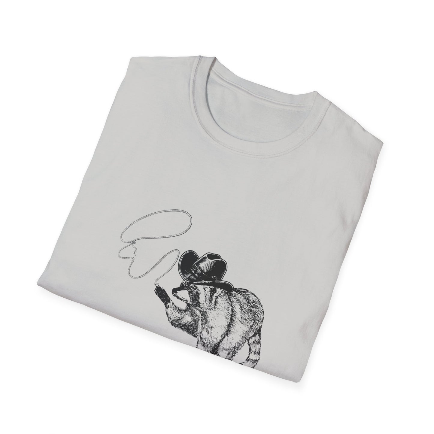 Funny Raccoon Unisex Softstyle T-Shirt - "I Got 99 Problems and I Caused Them All"