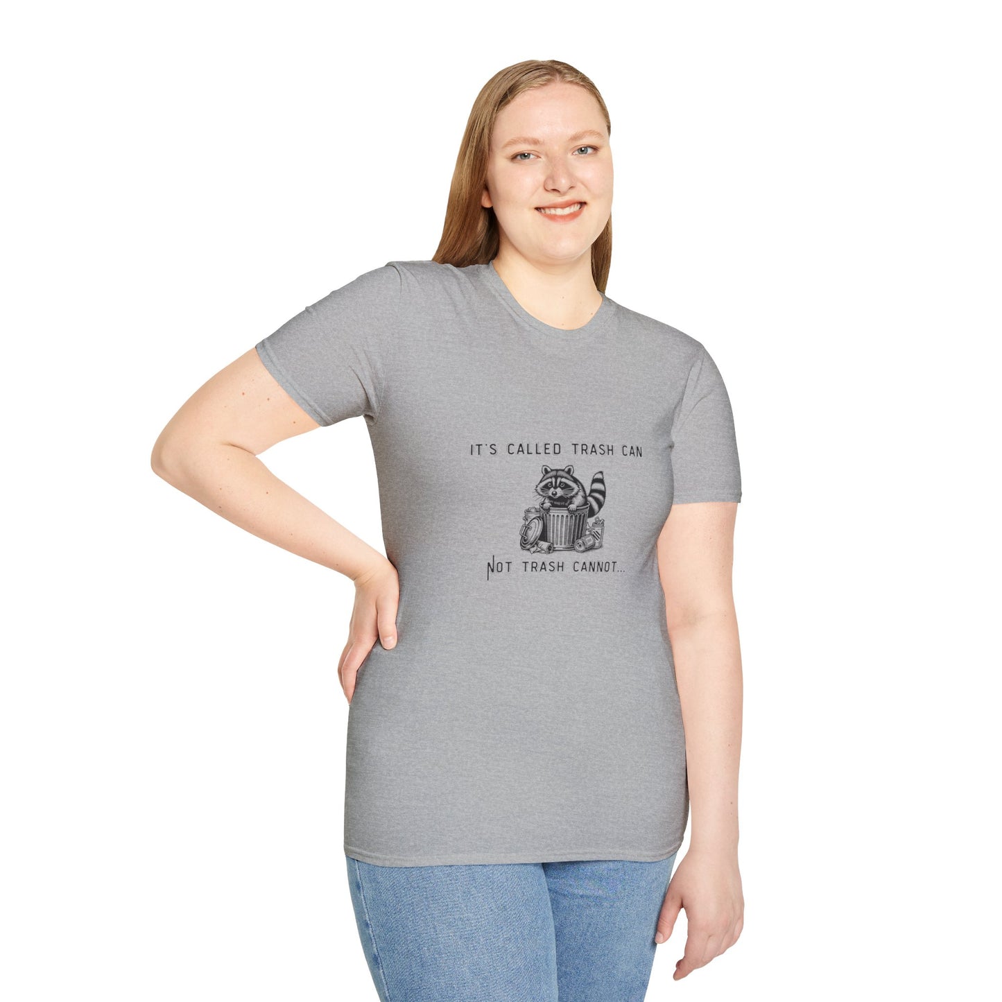 Funny Raccoon Trash Can Unisex T-Shirt