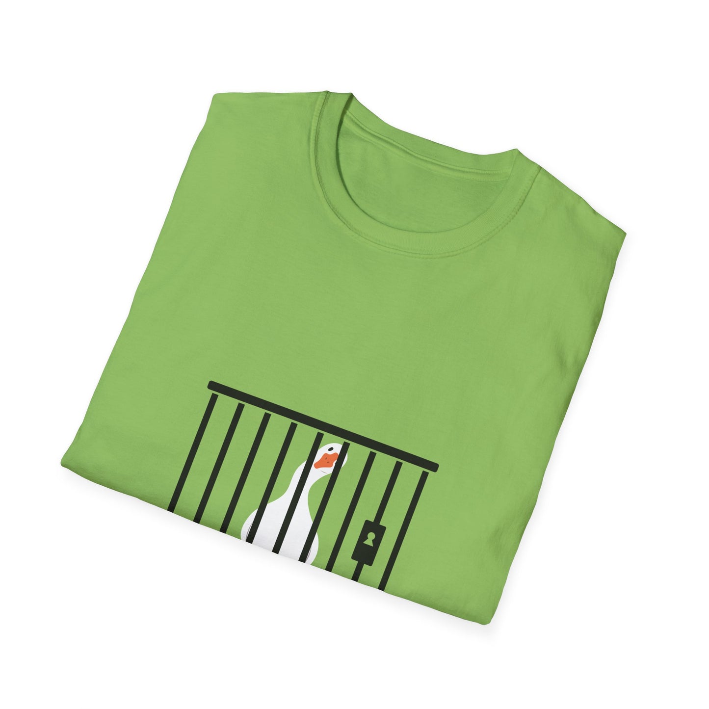 Funny Unisex Softstyle T-Shirt - 'Got Too Silly' Goose Design