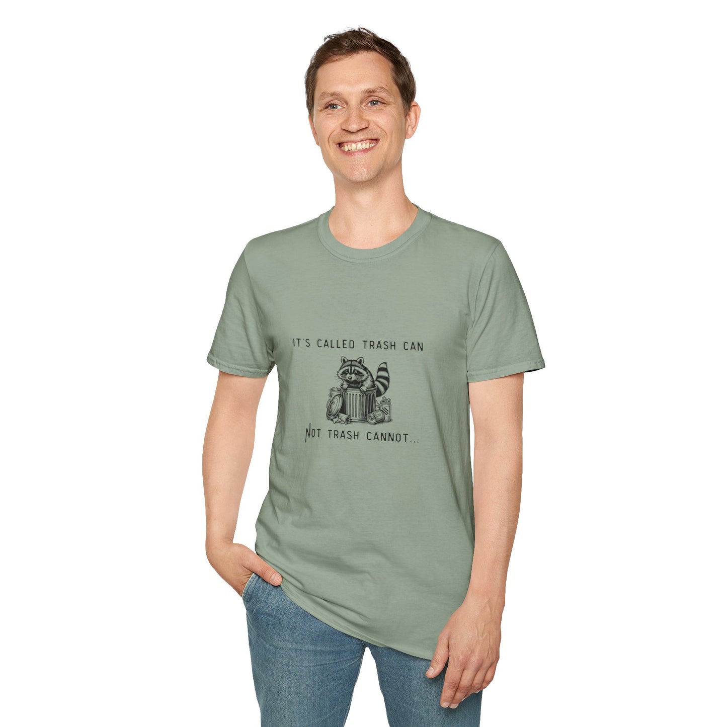 Funny Raccoon Trash Can Unisex T-Shirt