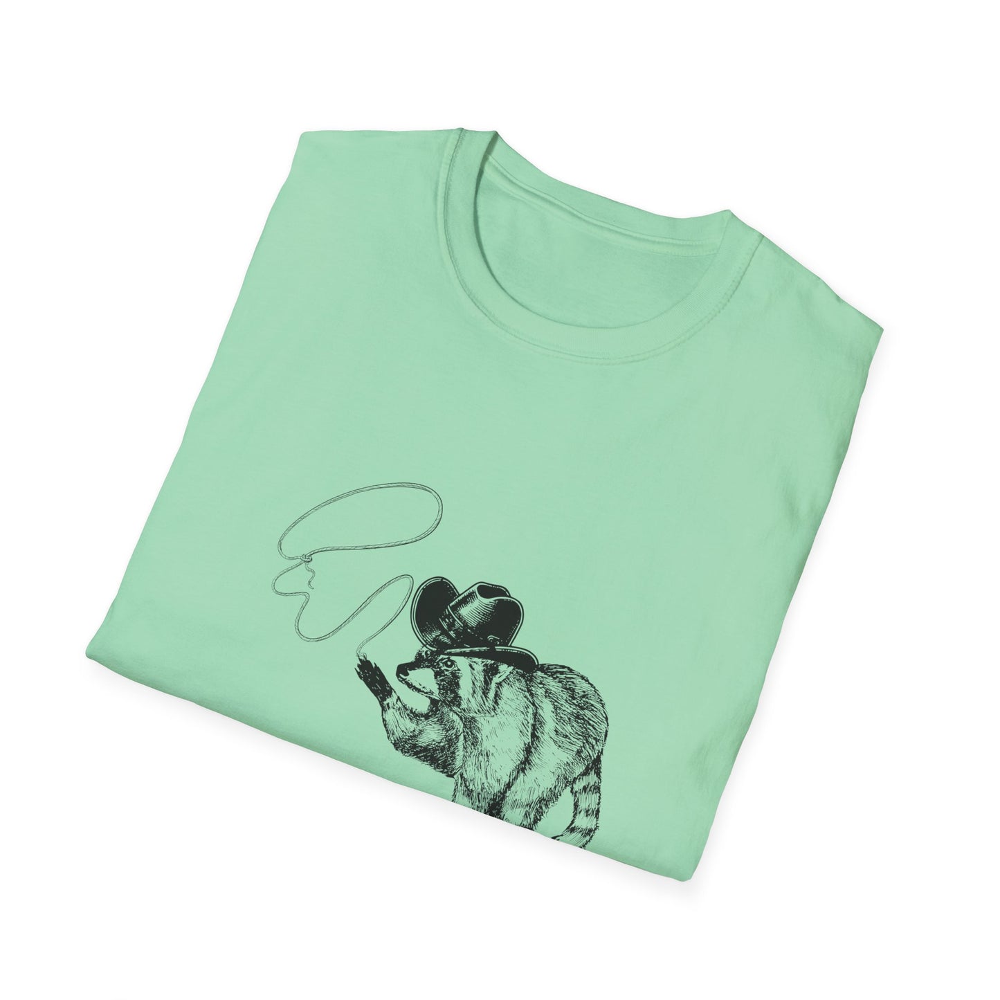 Funny Raccoon Unisex Softstyle T-Shirt - "I Got 99 Problems and I Caused Them All"