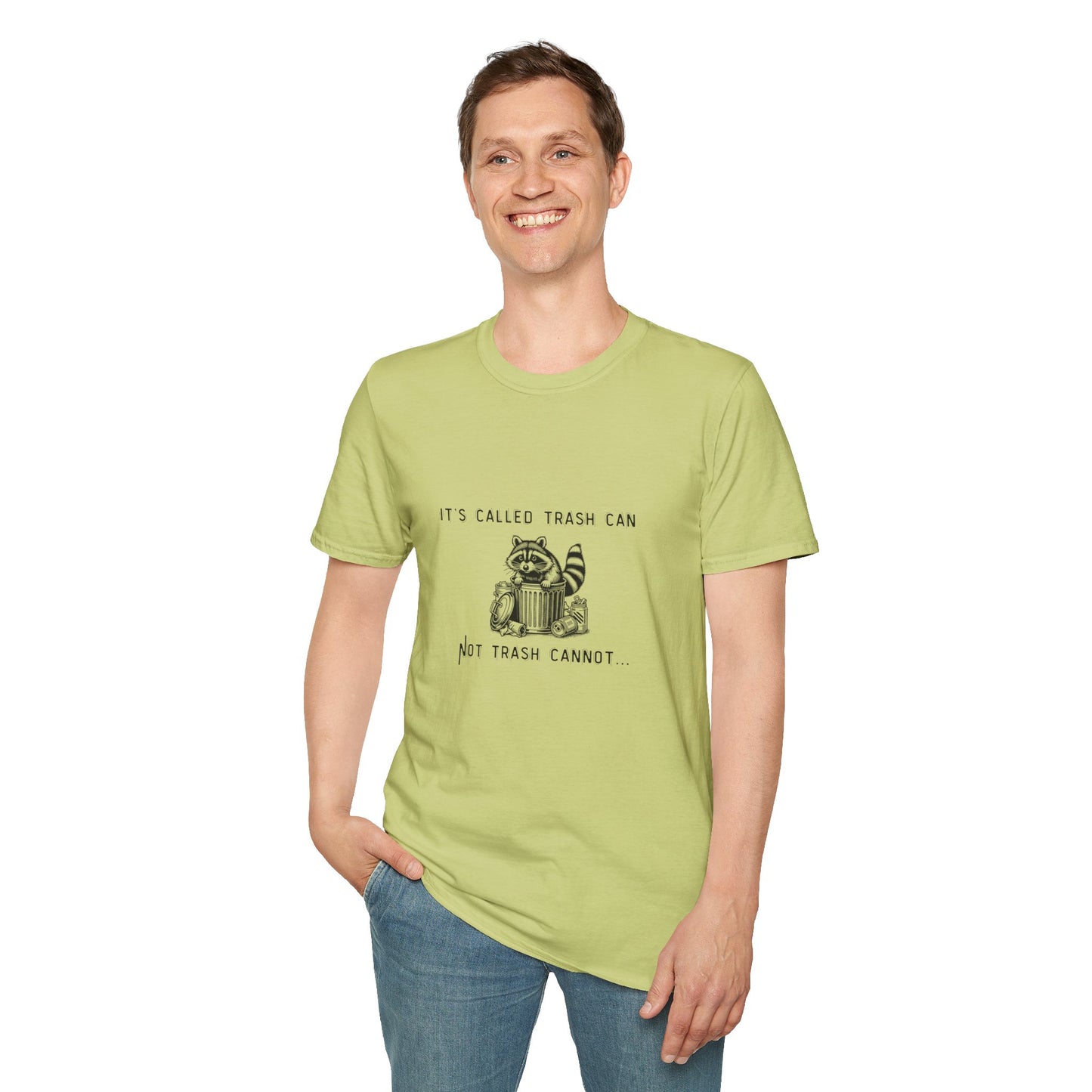 Funny Raccoon Trash Can Unisex T-Shirt