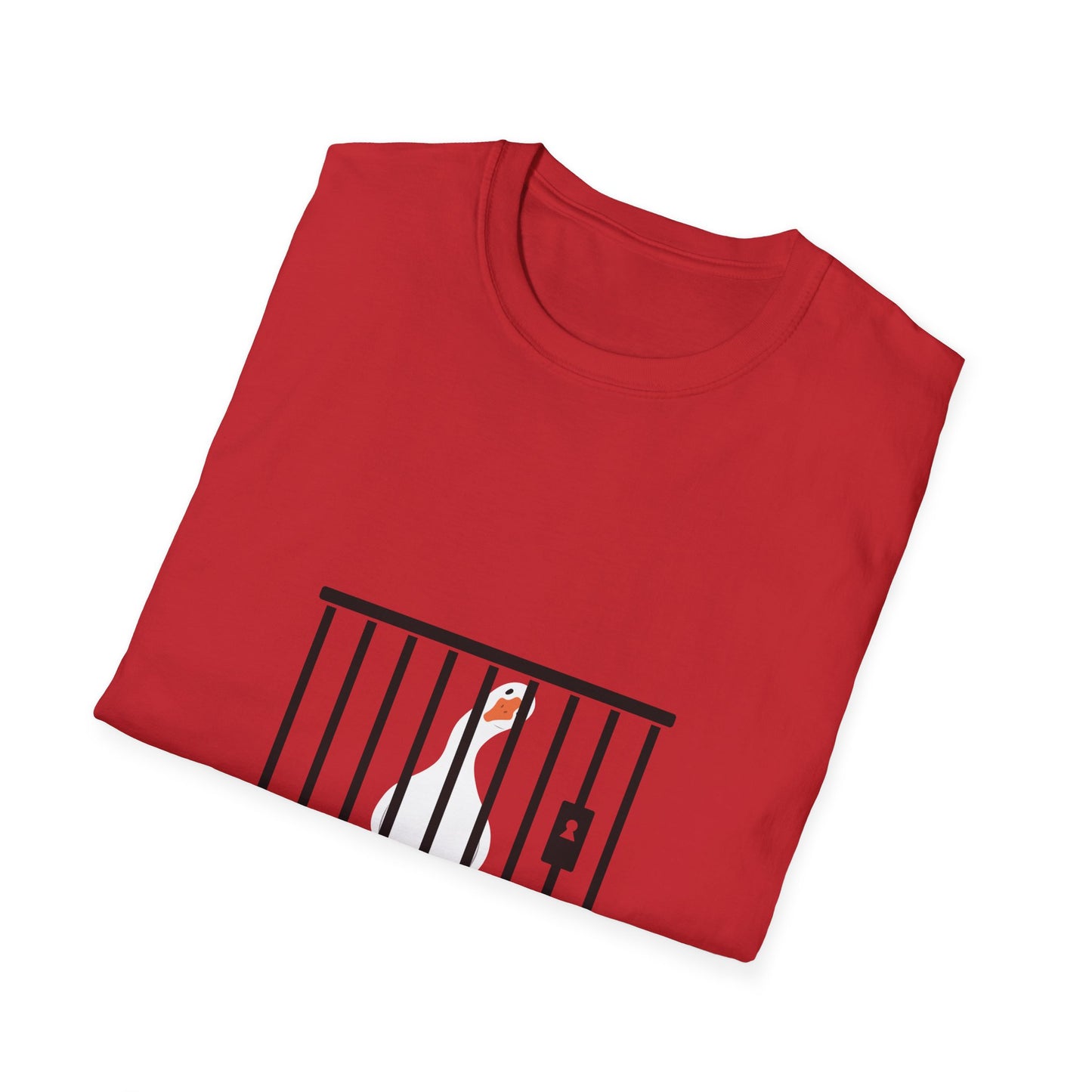 Funny Unisex Softstyle T-Shirt - 'Got Too Silly' Goose Design