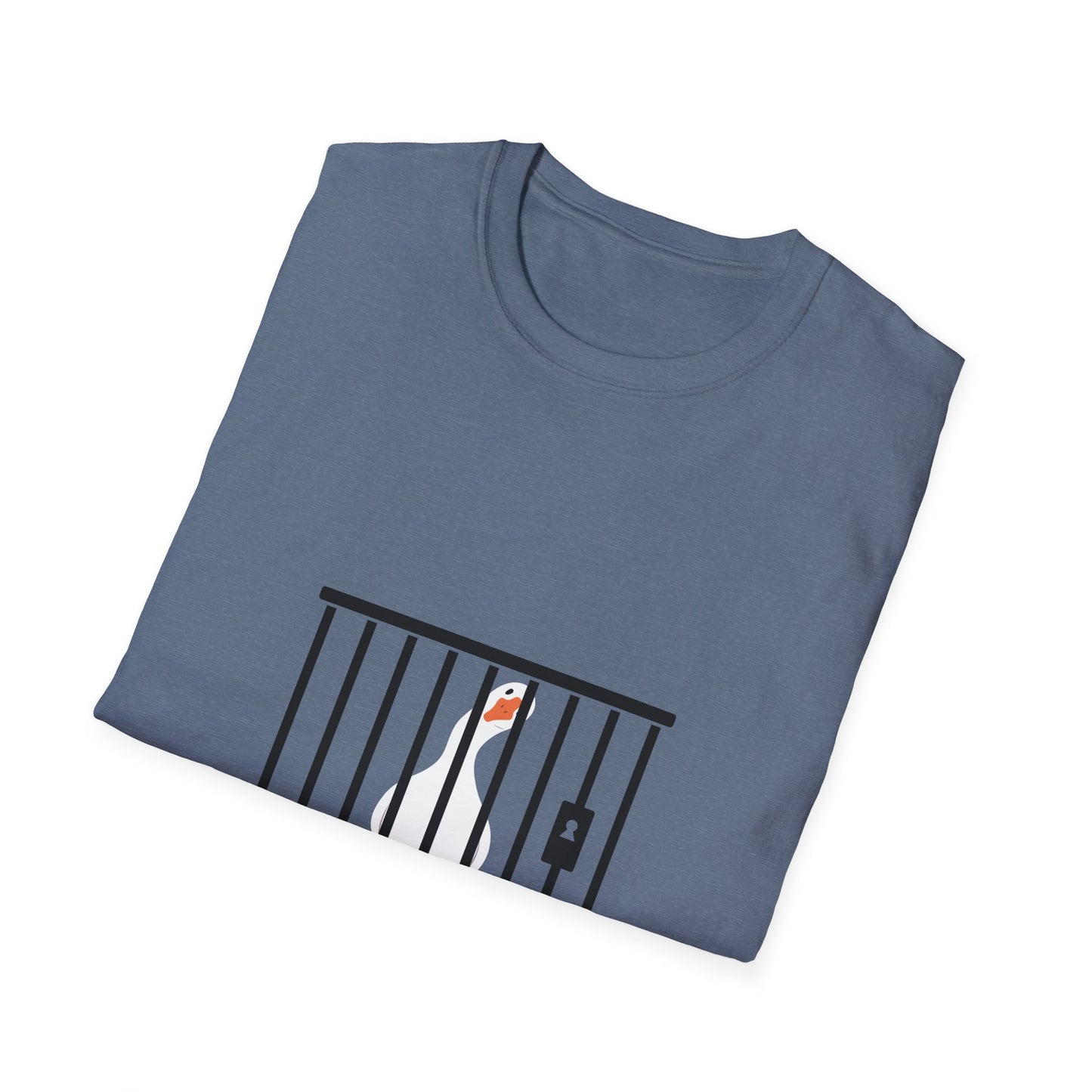 Funny Unisex Softstyle T-Shirt - 'Got Too Silly' Goose Design