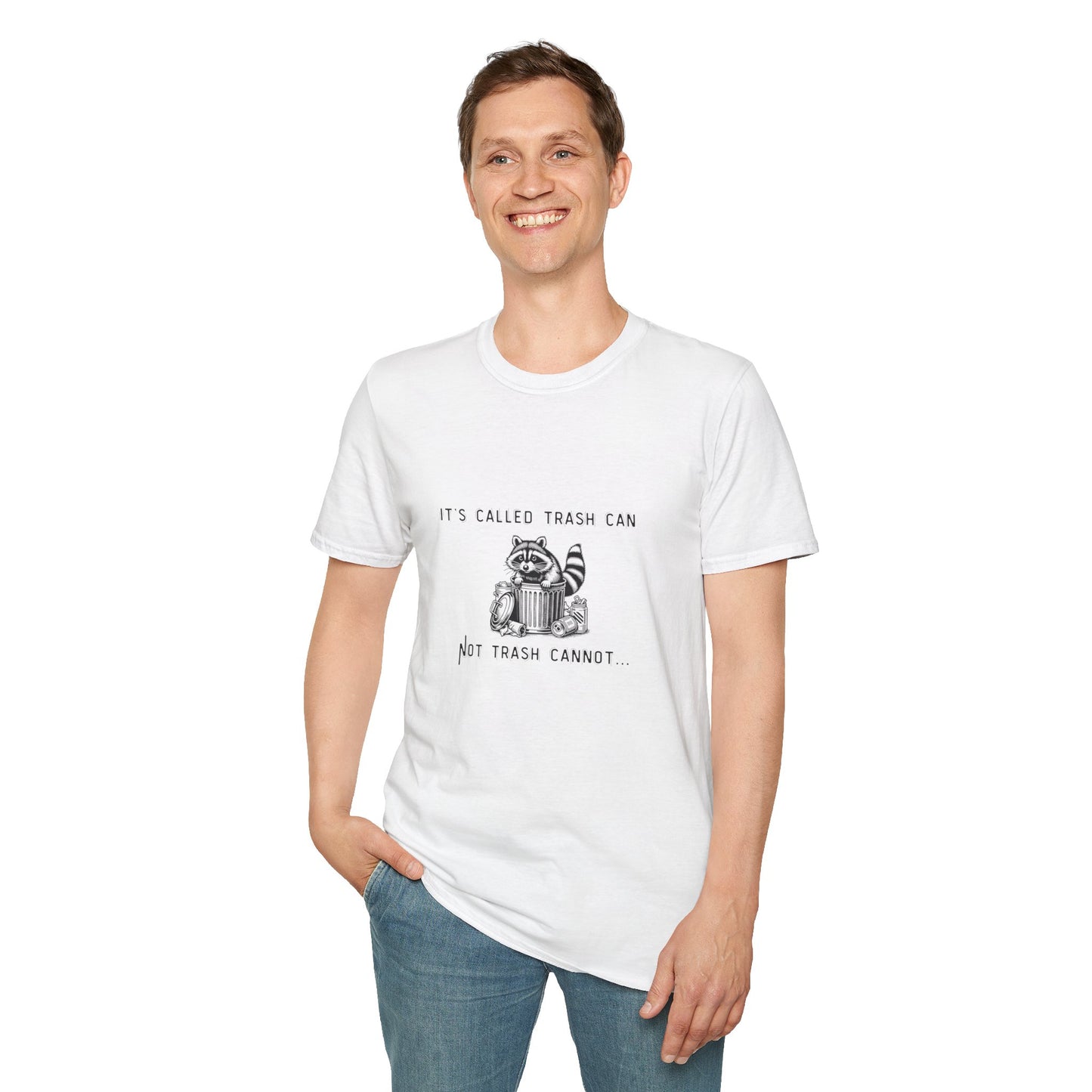 Funny Raccoon Trash Can Unisex T-Shirt