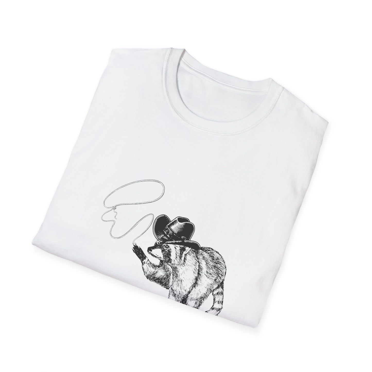 Funny Raccoon Unisex Softstyle T-Shirt - "I Got 99 Problems and I Caused Them All"