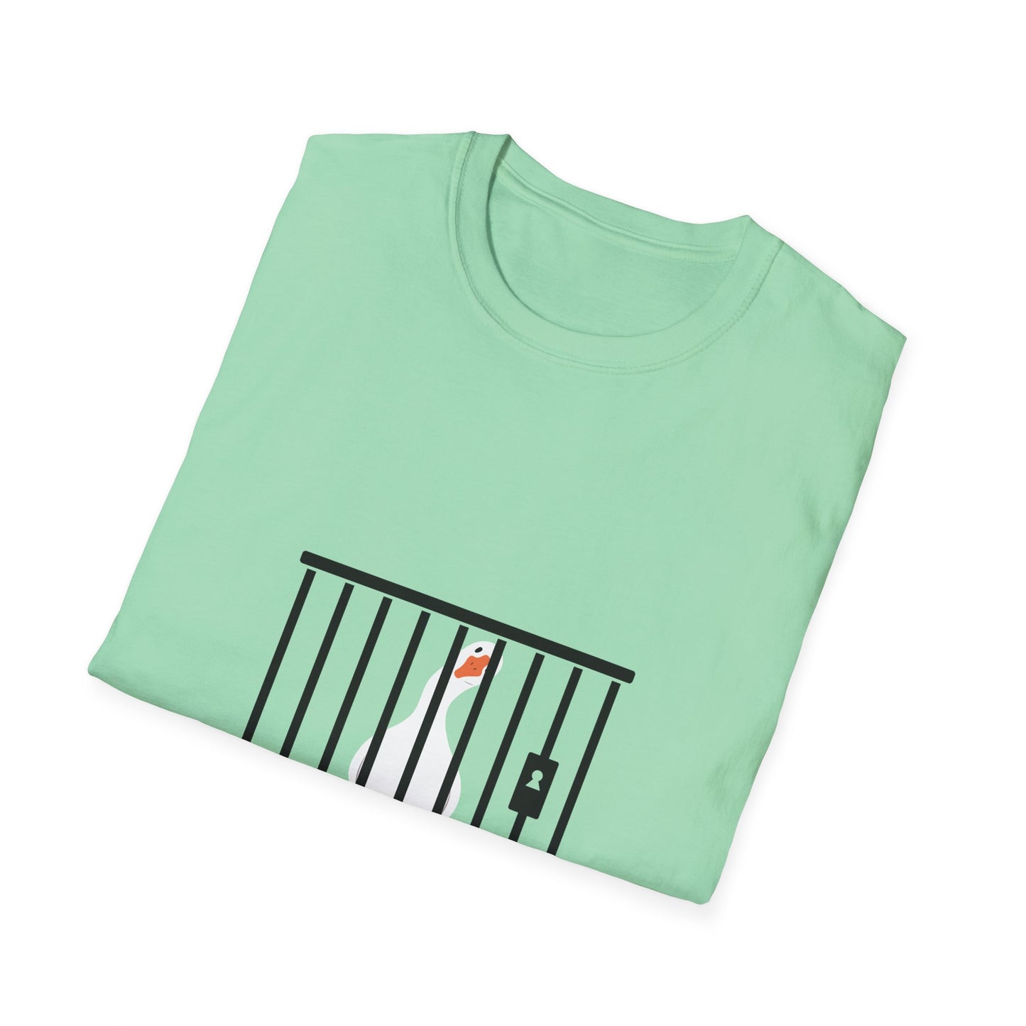 Funny Unisex Softstyle T-Shirt - 'Got Too Silly' Goose Design