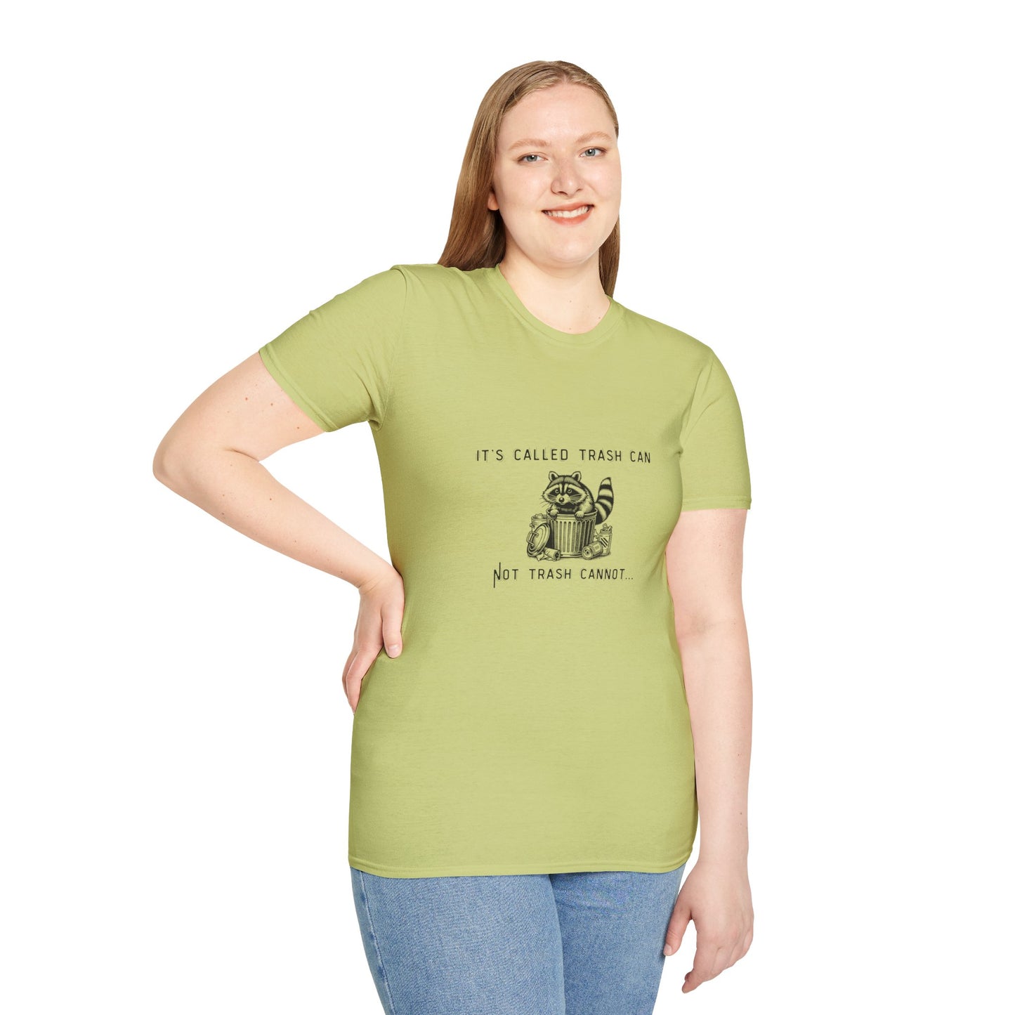 Funny Raccoon Trash Can Unisex T-Shirt