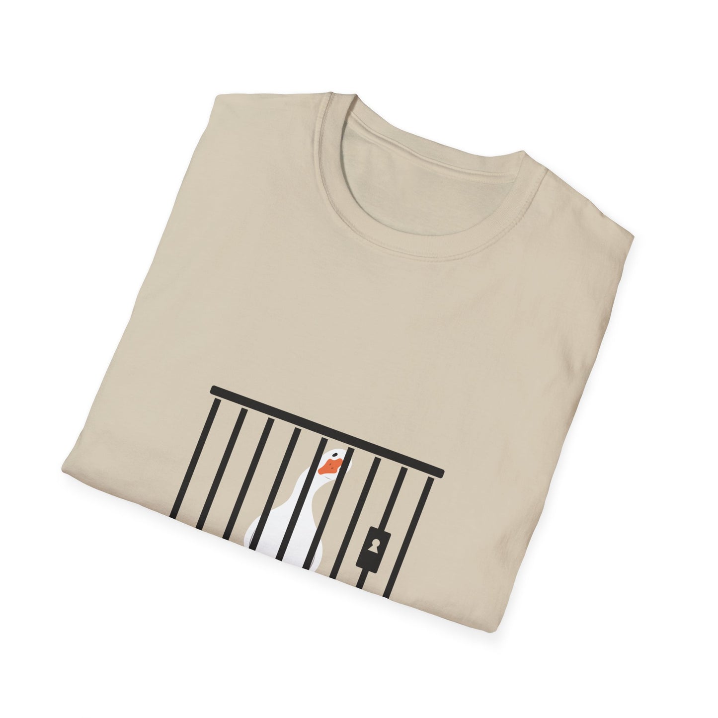 Funny Unisex Softstyle T-Shirt - 'Got Too Silly' Goose Design